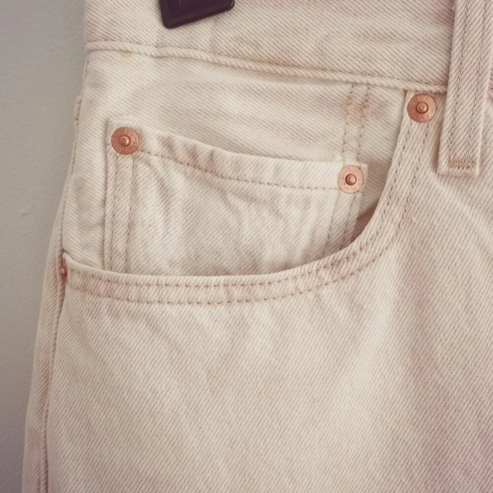 'Levi's' 501 Natural Jean Size 30 X 30 NWT Button - Picture 7 of 13